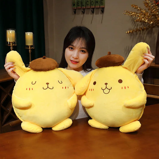 40cm Pompompurin Sanrio Plush Toys Anime Stuffed Animal Pom pom purin Hello Kitty Merch Gifts
