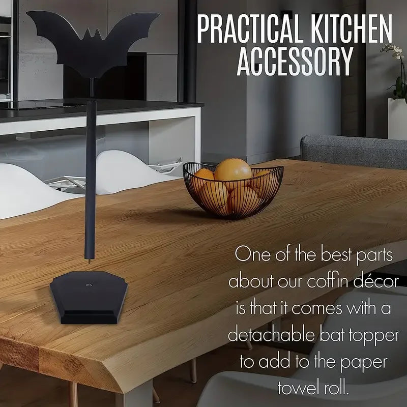 Bat Paper Towel Toilet Roll Holder - Halloween Decor for Kitchen and Bathroom