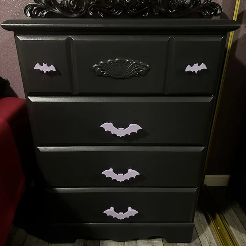 Gothic Bat Cabinet Door Knob Steel Drawer Hand Pulls Knob Replacement Furniture DIY