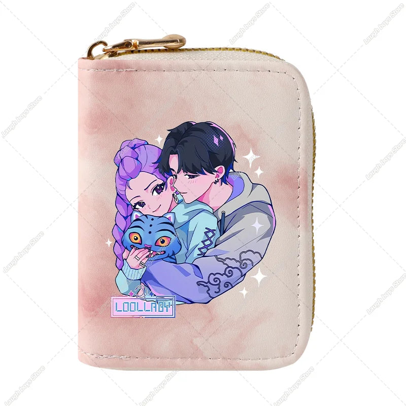 KPop Demon Hunters Fashion Wallets Huntrix Coin Money Cards Purse Rumi Mira Zoey Merch