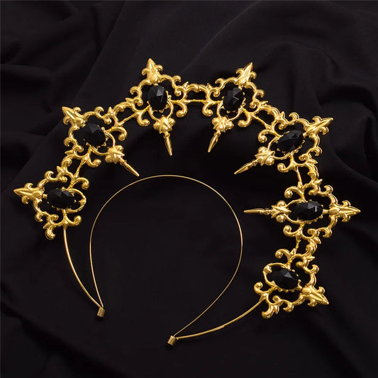 Gothic Vampire Goddess Sun Halo Headband Costume Accessory