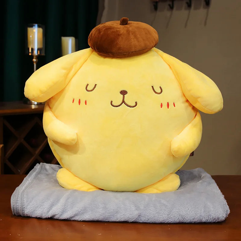 40cm Pompompurin Sanrio Plush Toys Anime Stuffed Animal Pom pom purin Hello Kitty Merch Gifts