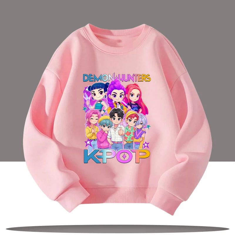 Kpop Demon Hunters 3-12 Year Old Jumper Top Sweater Sweatshirt Rumi Saja Boys K-pop