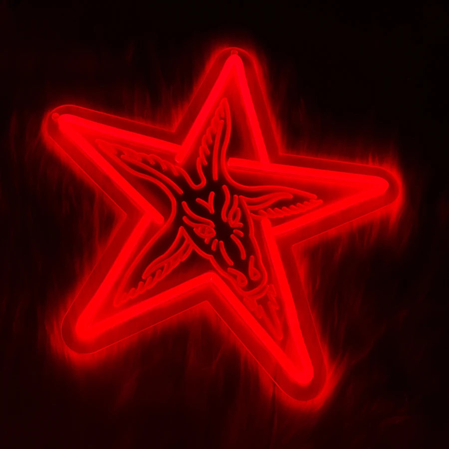 Baphomet Gothic Pagan Horror Neon Sign Gothic Home Decor Lighting