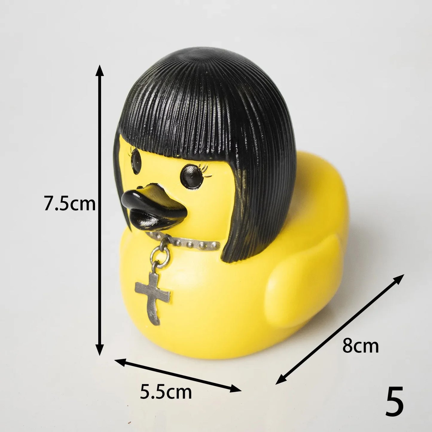 Gothic Rock Duckies Desktop Decoration Punk Bathroom Rubber Duck