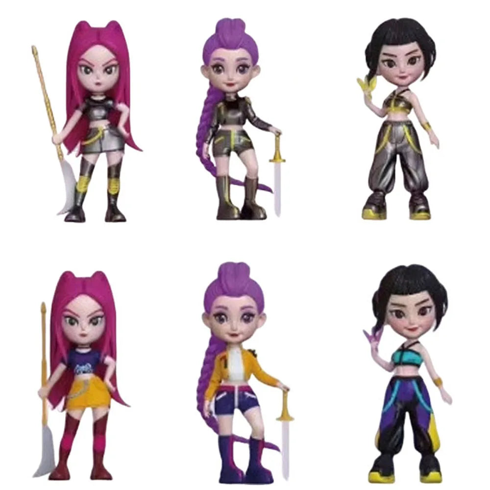 KPop Demon Hunters Doll Figures Toy Rumi Mira Zoey Blind Box Surprise Huntrix Merch Gift Stocking