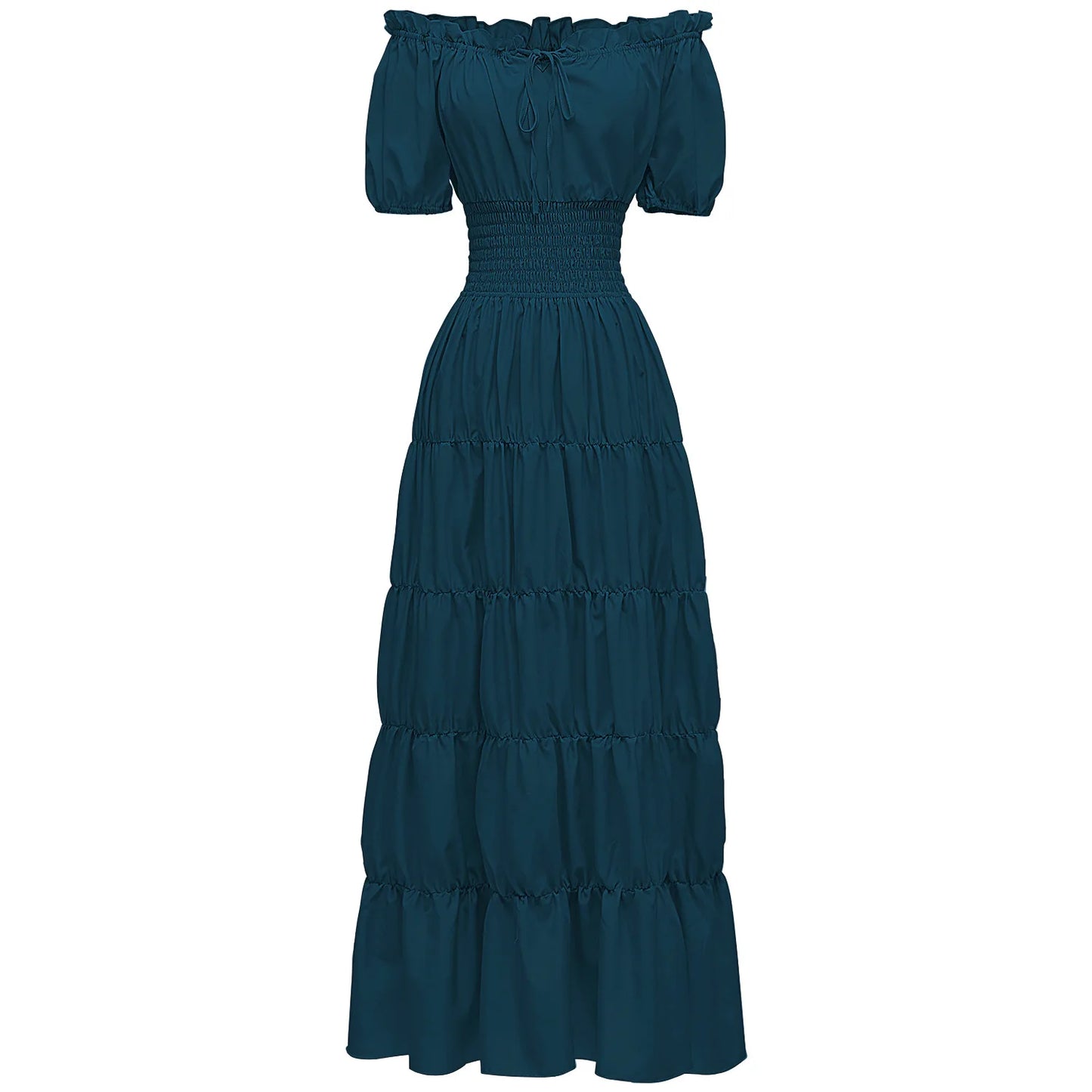 Medieval Renaissance Steampunk Maid Chemise Long Petticoat Dress