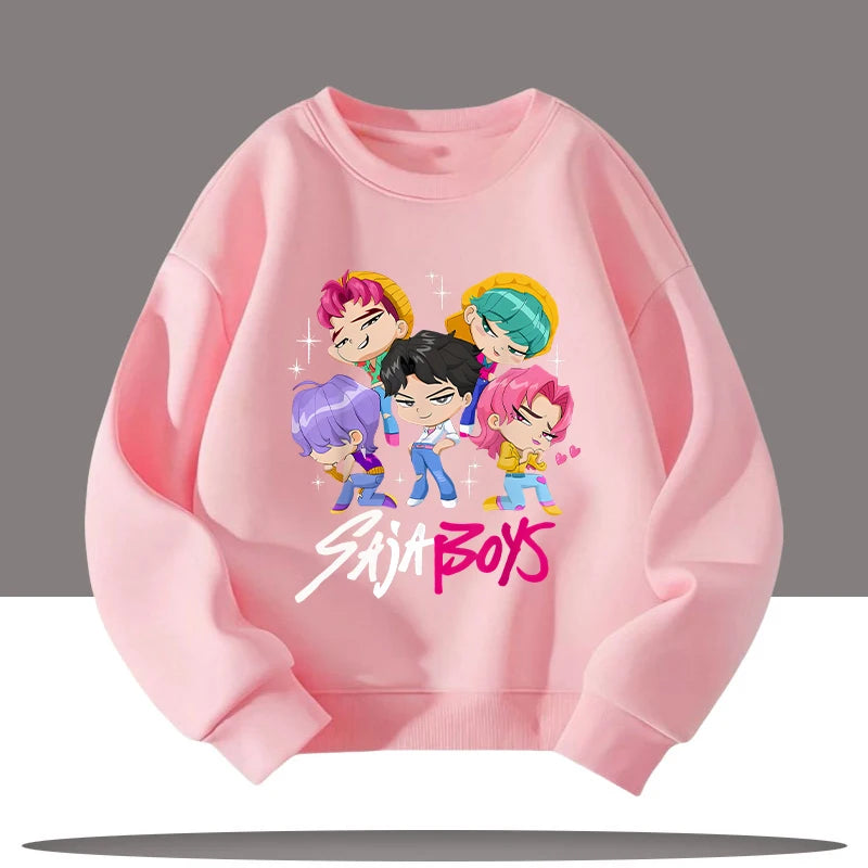 Kpop Demon Hunters 3-12 Year Old Jumper Top Sweater Sweatshirt Rumi Saja Boys K-pop