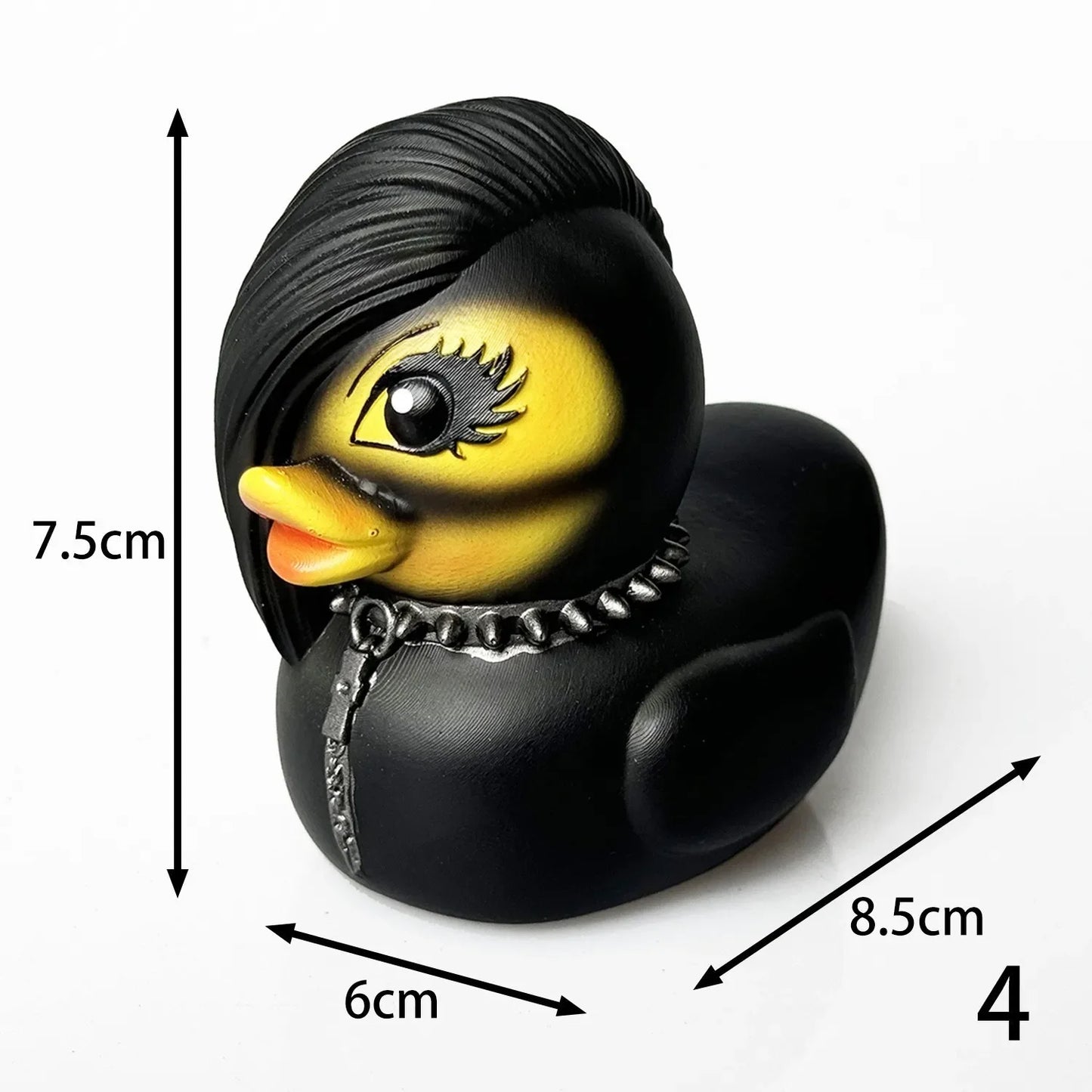 Gothic Rock Duckies Desktop Decoration Punk Bathroom Rubber Duck