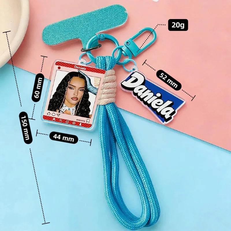 Katseye Keychain Kpop Phone Lanyard Strap Accessory Bag Girl Group Lana Megan Sophia