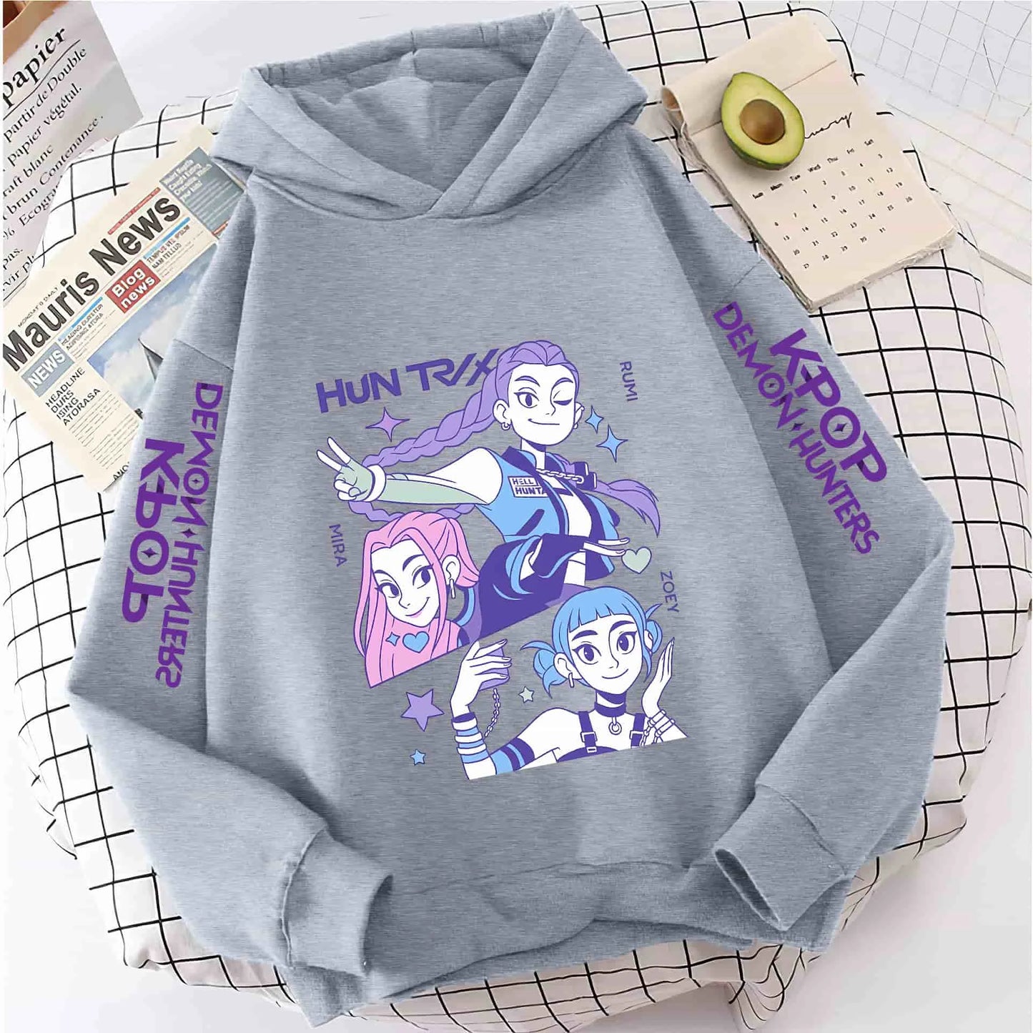 KPop Demon Hunters Sweatshirt Hoodie Tops Huntix Clothes Merch Gifts