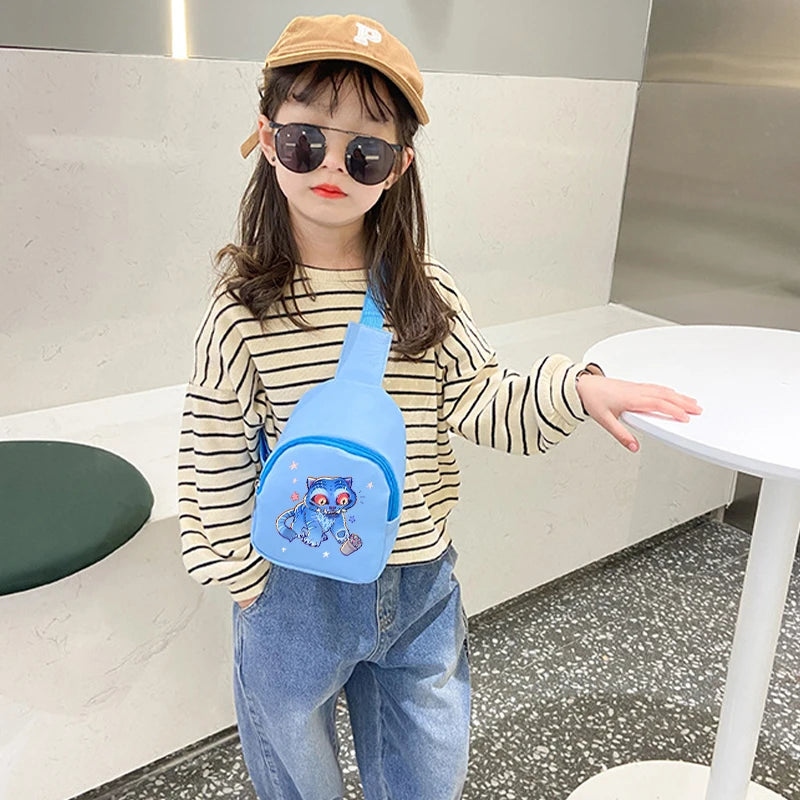 Kpop Demon Hunters Kawaii Chest Pack Rumi Huntrix Backpack Kids Shoulder Bag Pouch