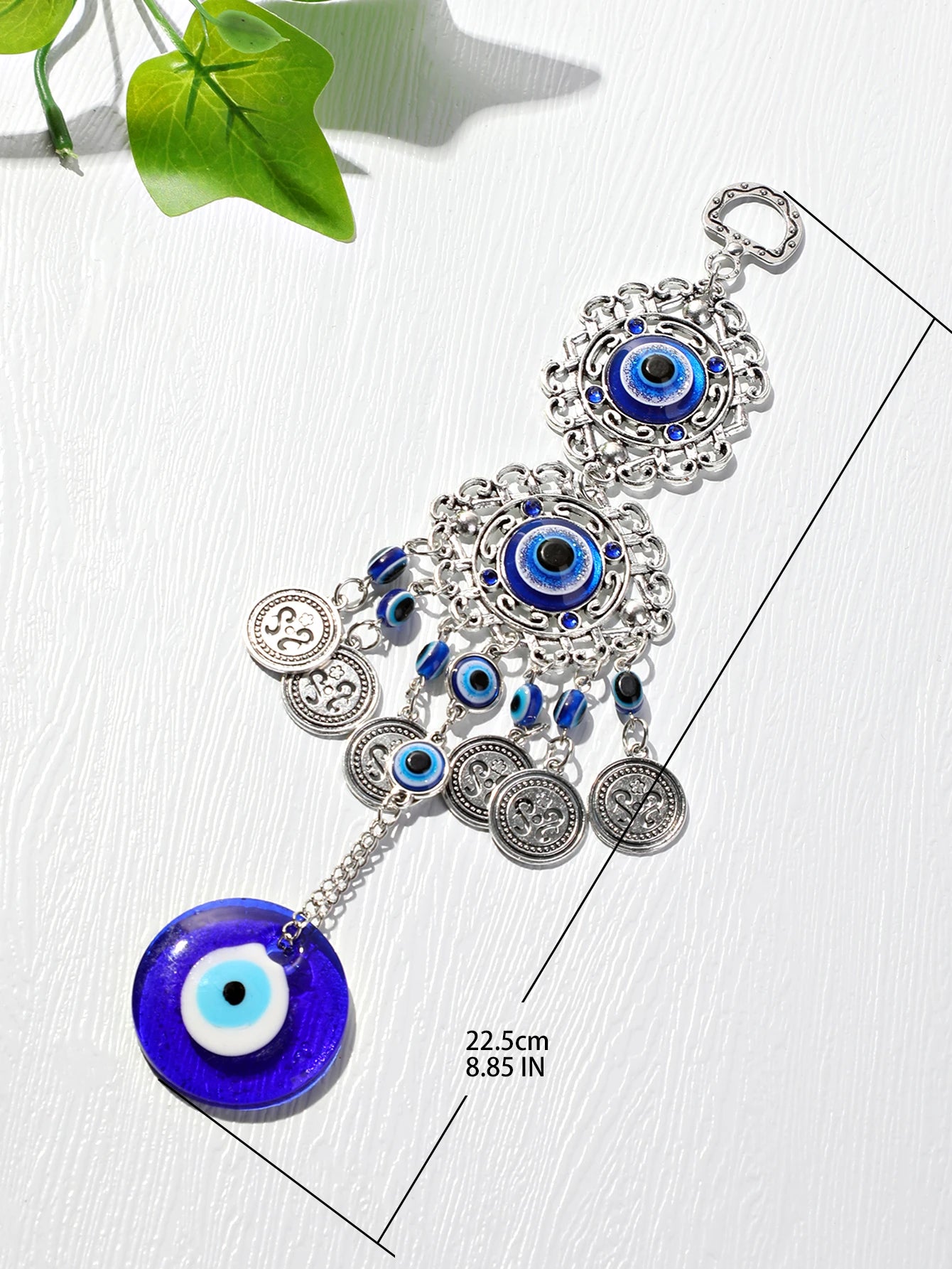Boho Evil Eye Hanging Wall Decor Good Luck Wind Chime Pendant Decoration