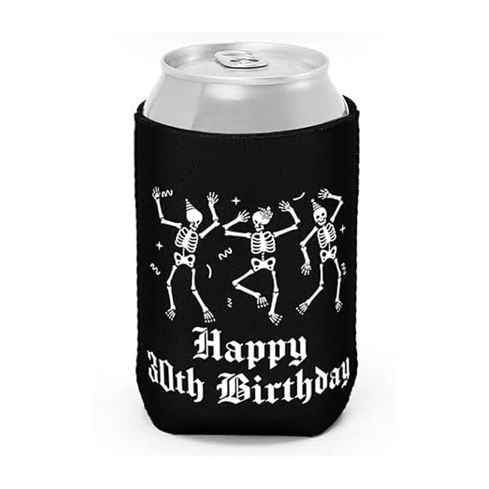 Gothic 30th Birthday Death to My 20s Party Decor Skull Can Drinks Cooler Present Gifts