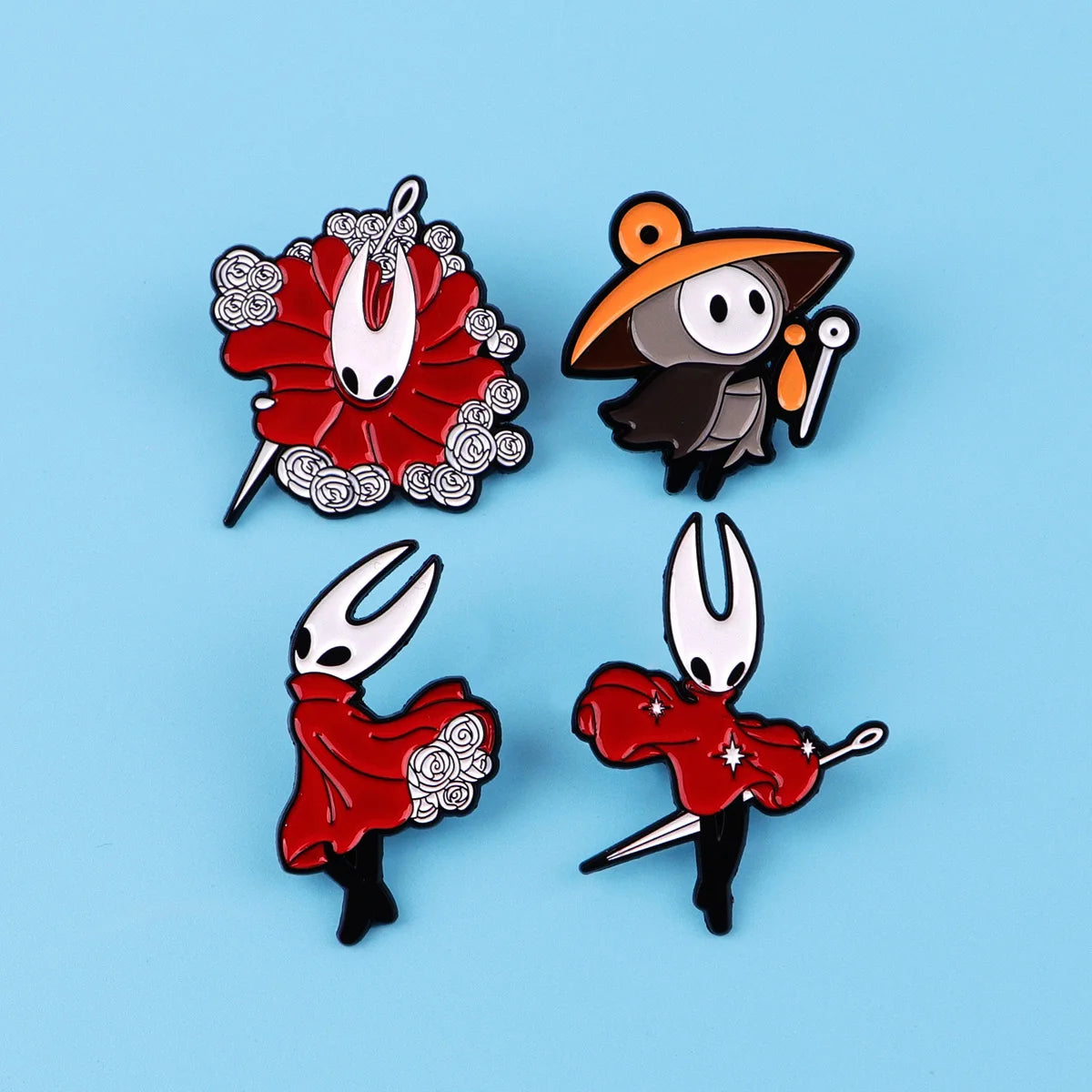 Hollow Knight Silksong Gamer Enamel Pins Brooch Game Merch Gifts