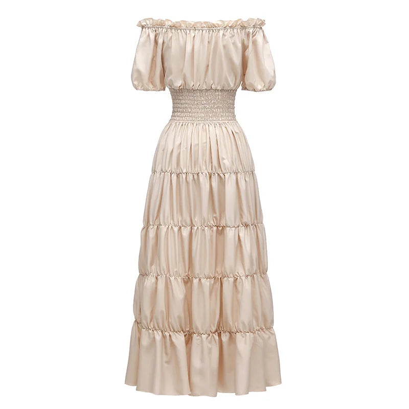 Medieval Renaissance Steampunk Maid Chemise Long Petticoat Dress