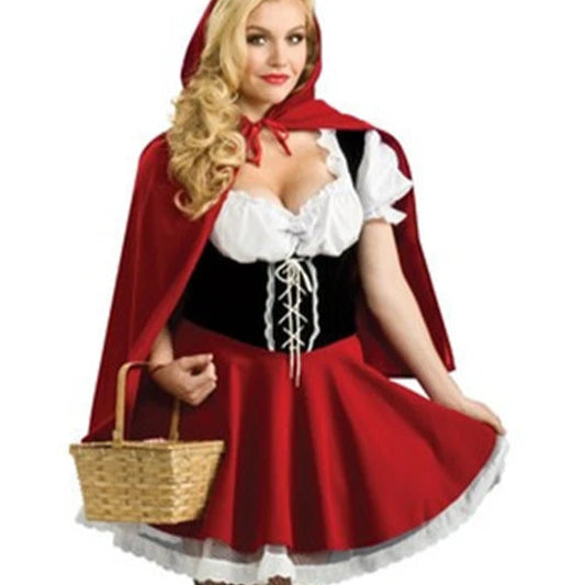 Ladies Little Red Riding Hood Costume Fairytale Fancy Dress