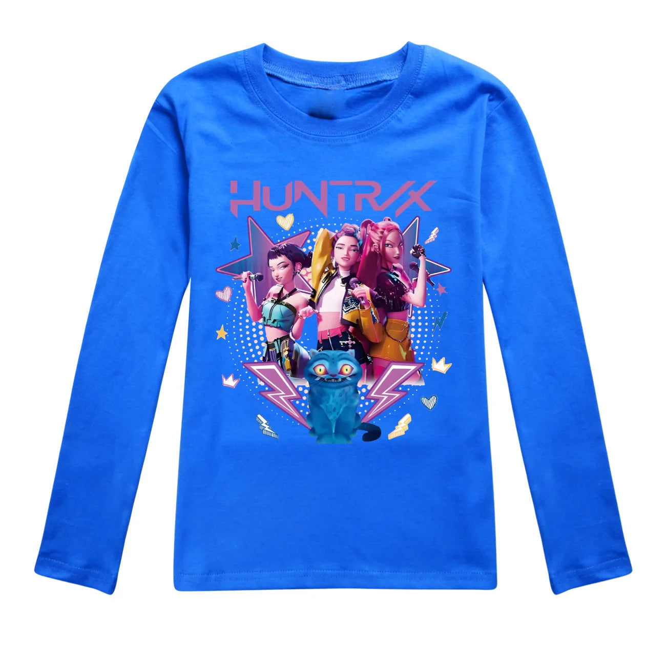 KPop Demon Hunters Huntrix Top T Shirt Kids T-shirt Rumi Clothes Mira Zoey Long Sleeved