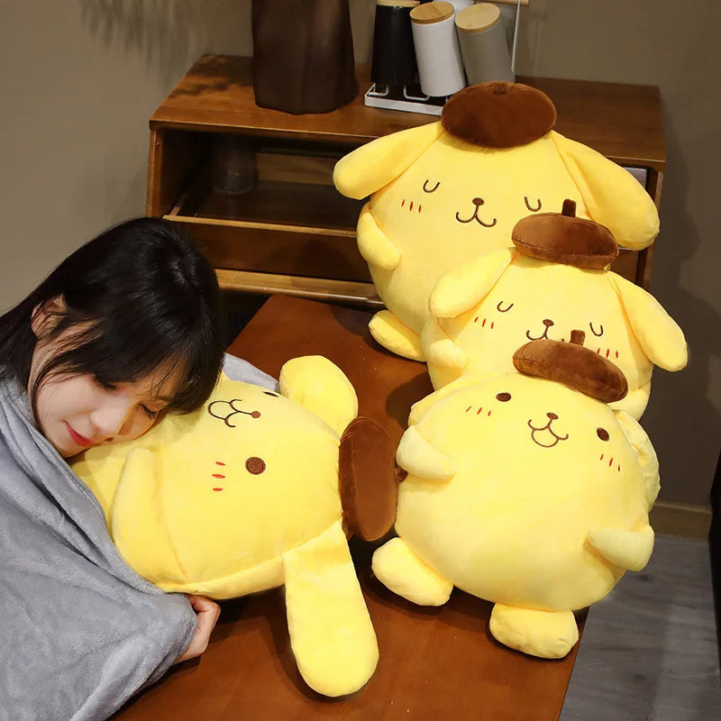 40cm Pompompurin Sanrio Plush Toys Anime Stuffed Animal Pom pom purin Hello Kitty Merch Gifts