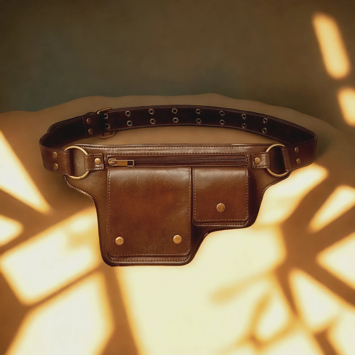 Punk Motorcycle Style Waist Bag Fanny Pack