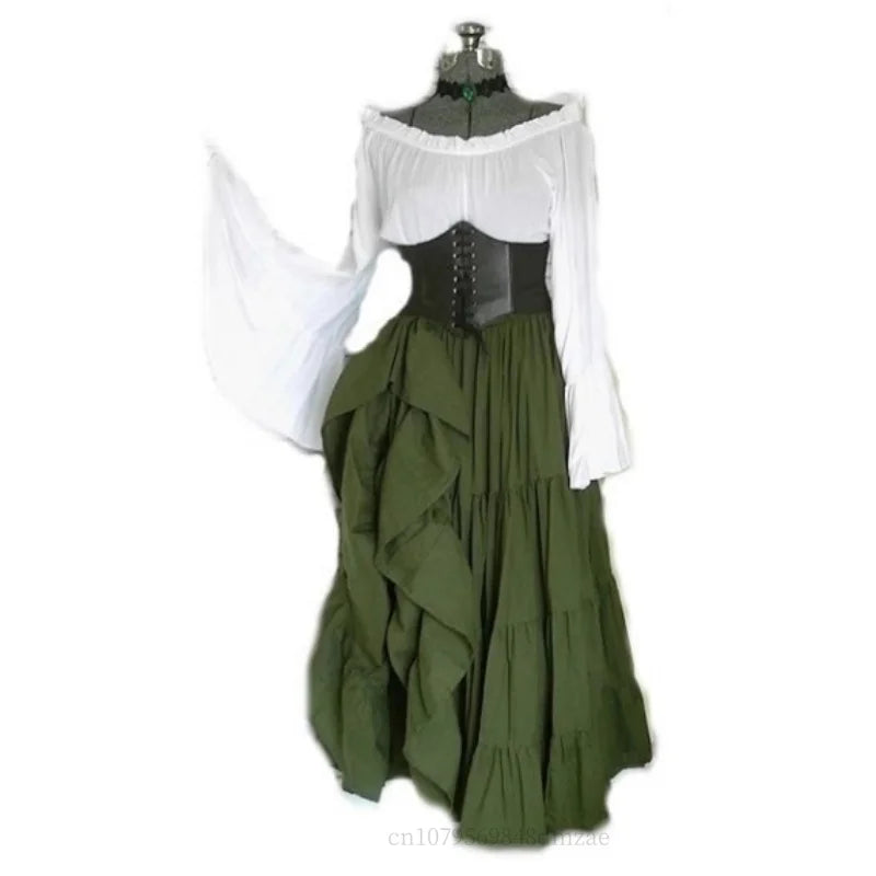 Steampunk Renaissance Pirate Wench Medieval Maid Costumes Historical