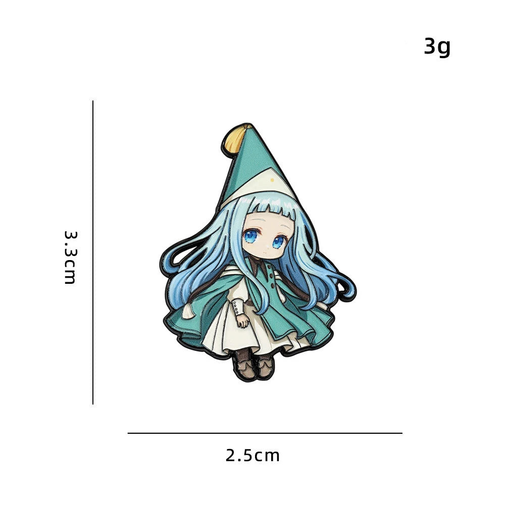 Witch Hat Atelier Enamel Pin Badges Anime Cosplay Coco Agott Tetia Richeh Qifrey Olruggio Pins Cute Brooches Friends Gifts