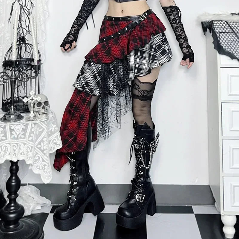 Tartan Punk Rock Goth Plaid Grunge Skirt