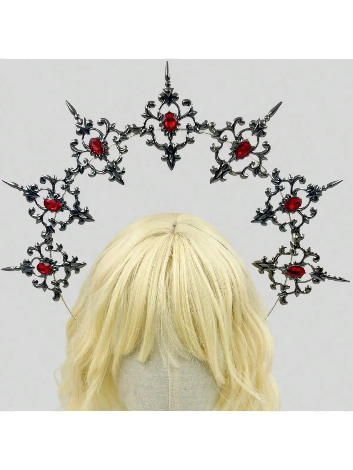 Gothic Vampire Goddess Sun Halo Headband Costume Accessory