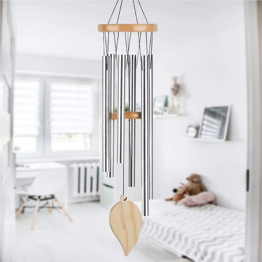 Good Luck Wind Chimes Gold Silver