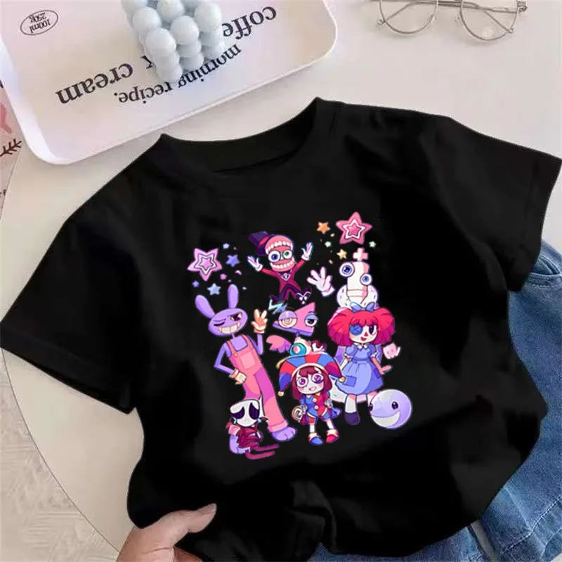 THE AMAZING DIGITAL CIRCUS Kids TShirt Pomni Jax Caine TADC Clothes