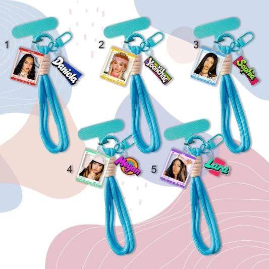 Katseye Keychain Kpop Phone Lanyard Strap Accessory Bag Girl Group Lana Megan Sophia