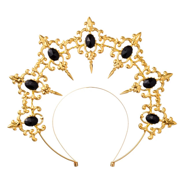 Gothic Vampire Goddess Sun Halo Headband Costume Accessory