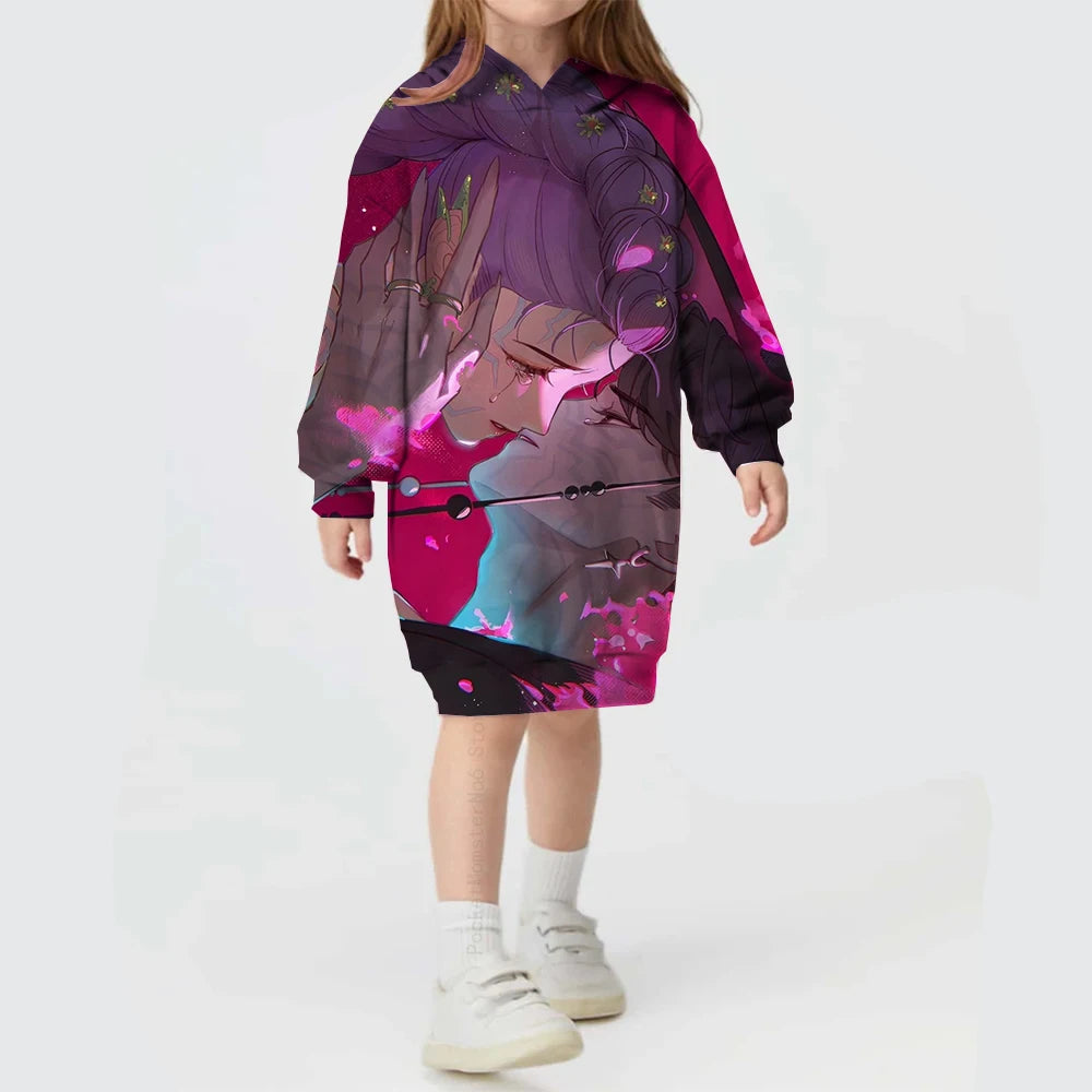 KPop Demon Hunters Huntrix Dress Long Jumper Sweater K-pop clothes