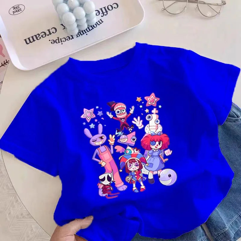 THE AMAZING DIGITAL CIRCUS Kids TShirt Pomni Jax Caine TADC Clothes