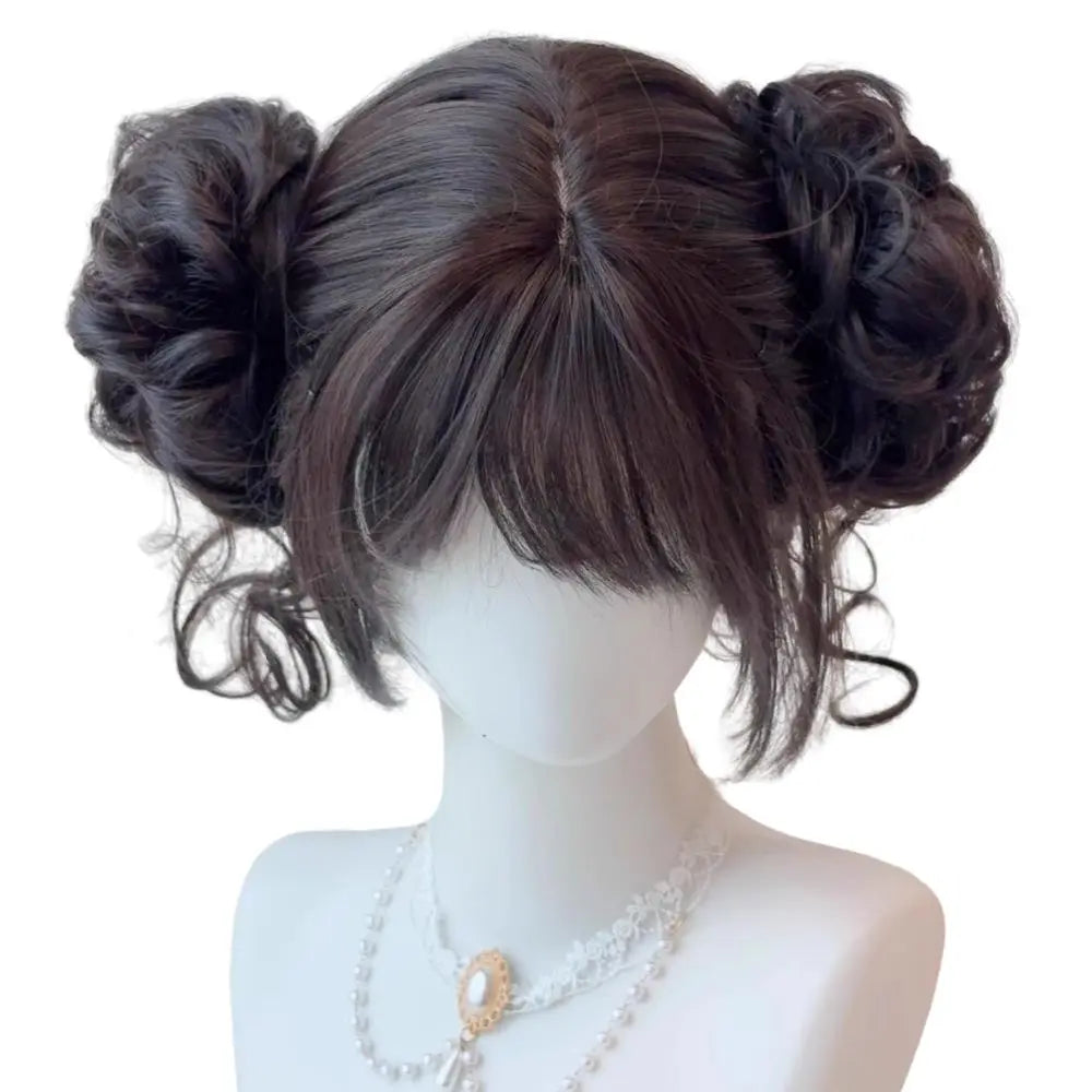 KPop Zoey Demon Hunters Cosplay Wig Huntrix Fancy Dress Costume Short Black Bun Wig