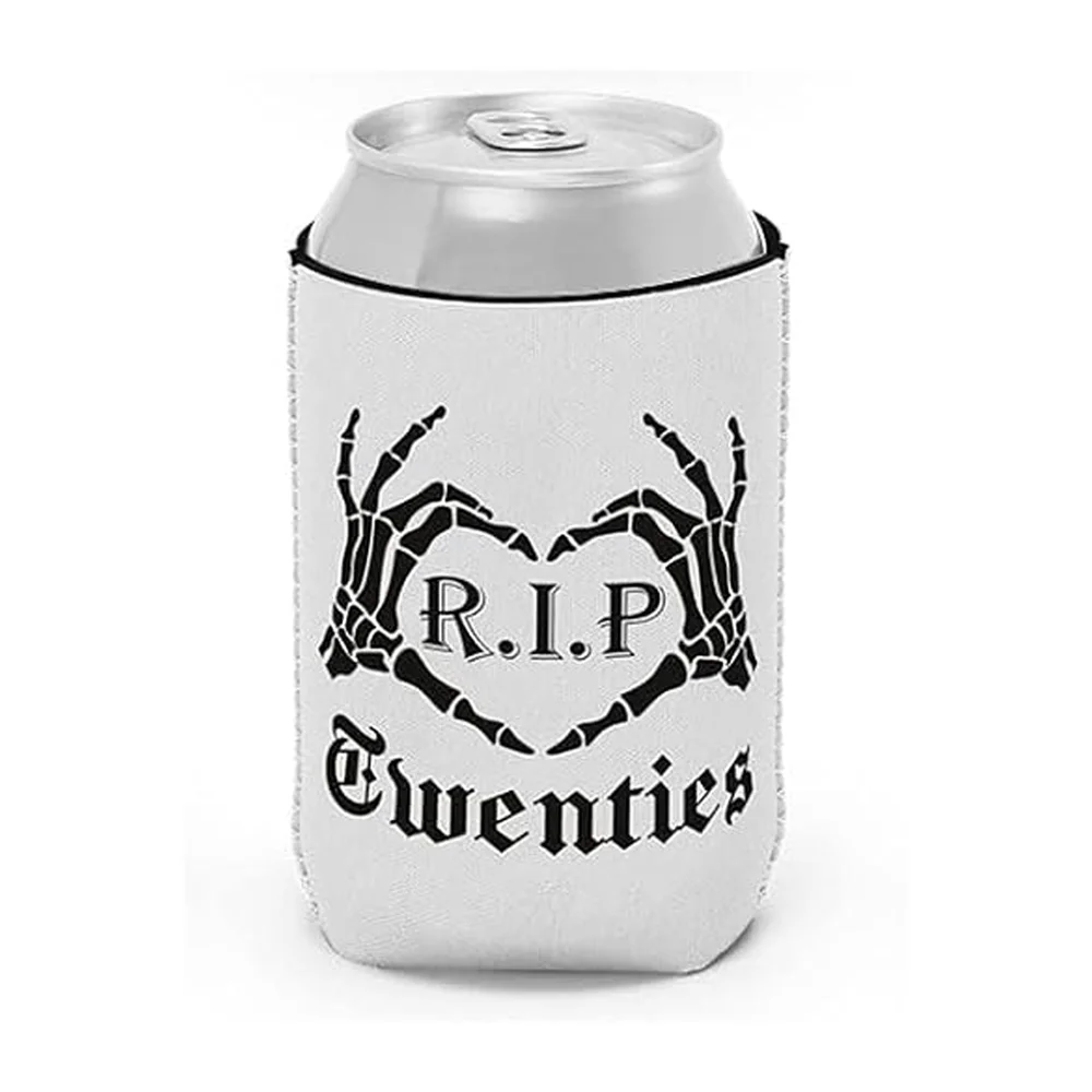 Gothic 30th Birthday Death to My 20s Party Decor Skull Can Drinks Cooler Present Gifts