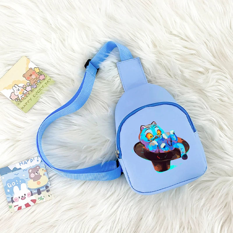 Kpop Demon Hunters Kawaii Chest Pack Rumi Huntrix Backpack Kids Shoulder Bag Pouch