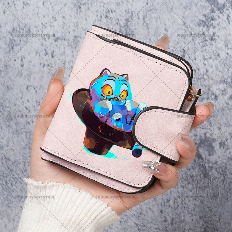 KPop Demon Hunters Leather PU Wallet Card Holder Purse Huntrix Saja Boys Rumi Merch Gifts