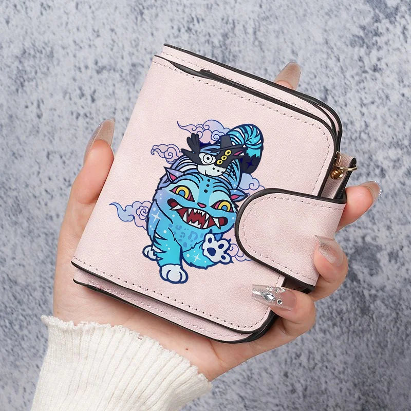 KPop Demon Hunters Leather PU Wallet Card Holder Purse Huntrix Saja Boys Rumi Merch Gifts