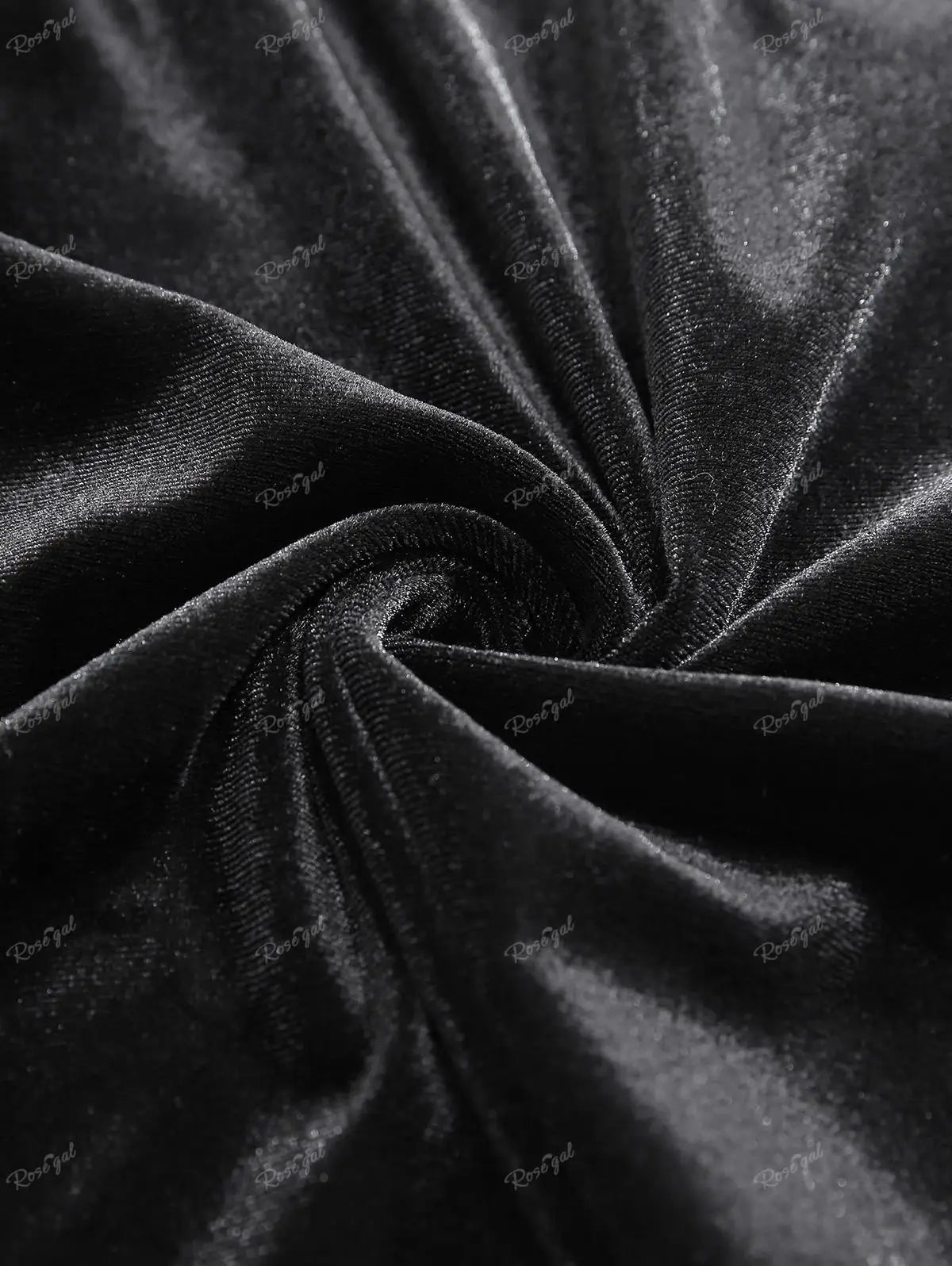 Black Velvet Gothic Lace up Sides Swing Skater Dress