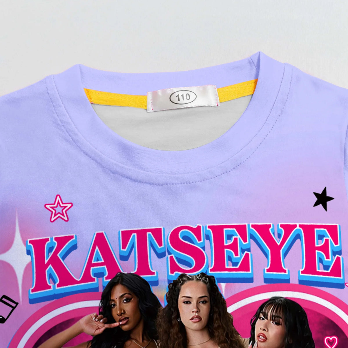 KATSEYE KPop Pyjamas Kids Pajama Sets PJ's Pink Purple Lilac Nightwear Bed clothes