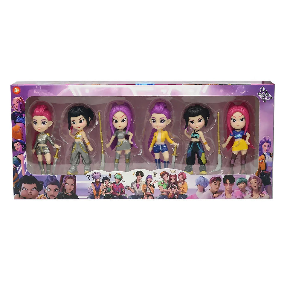 Kpop Demon Hunters Rumi Zoe Mira Figures Huntrix Toys Saja Boys Dolls K-pop