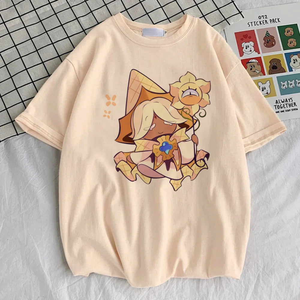 Shadow Milk Cookie Tshirt Cookie Run Kingdom Game T-Shirt Teen Adult