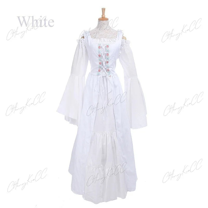 Pagan Medieval Renaissance Historical Cosplay Long Dress