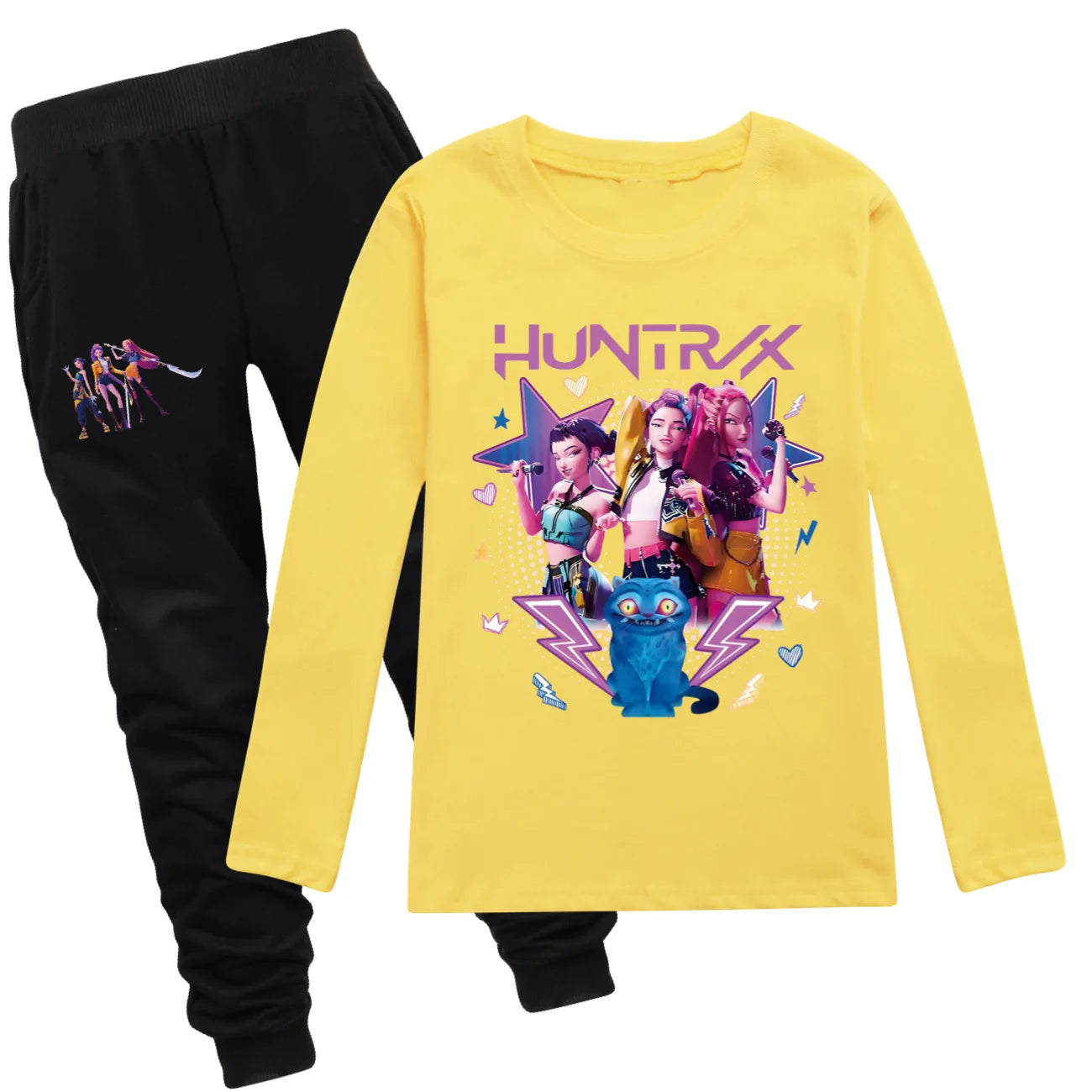 KPop Demon Hunters Huntrix Top T Shirt Kids T-shirt Rumi Clothes Mira Zoey Long Sleeved
