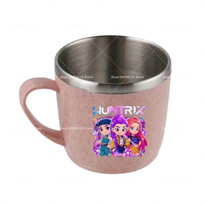 KPop Demon Hunters Stainless Steel Camping Cup Water Bottle Mug Merch Gifts K-Pop