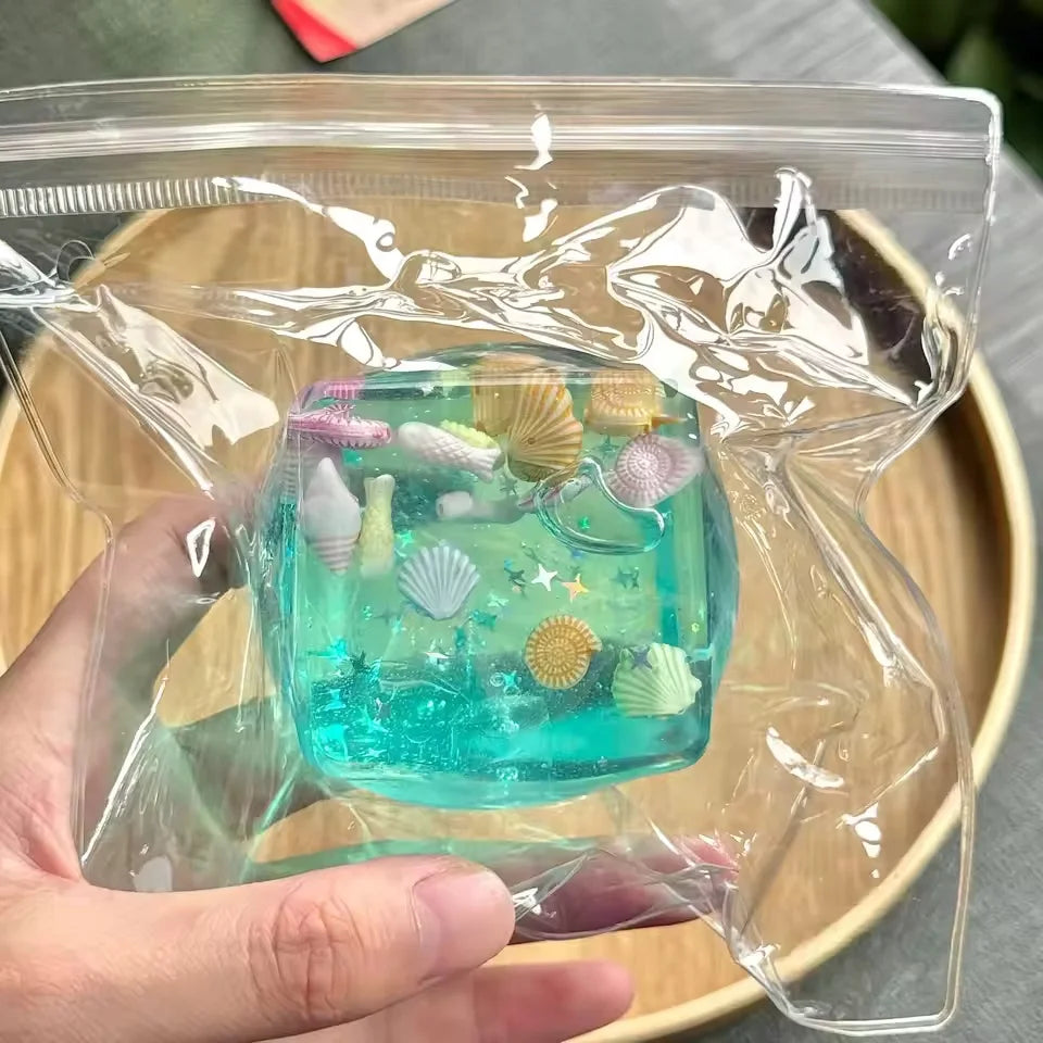 Squishy Ocean Blocks Stress Balls Autism Sensory Toys Stress Anxiety Relief Fidget Toys