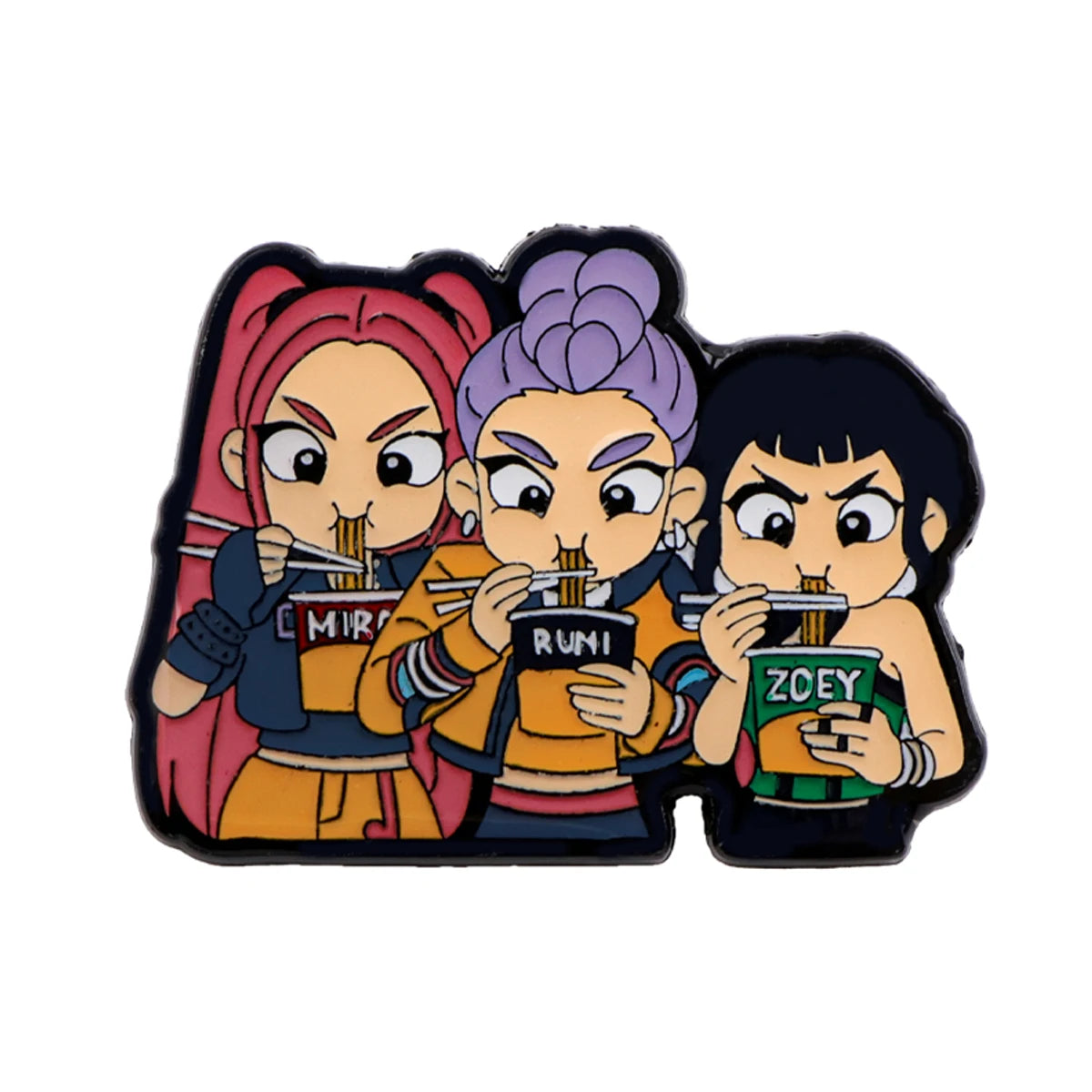 KPop Demon Hunters Enamel Pins K-POP Brooch Lapel Pin Badge Rumi Saja Boys Huntrix Gift Merch