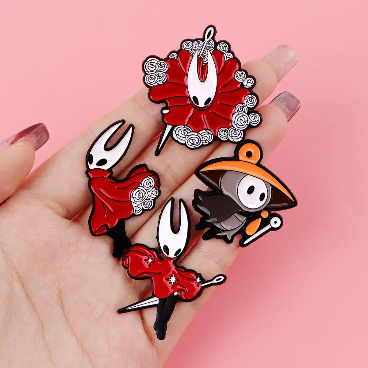 Hollow Knight Silksong Gamer Enamel Pins Brooch Game Merch Gifts