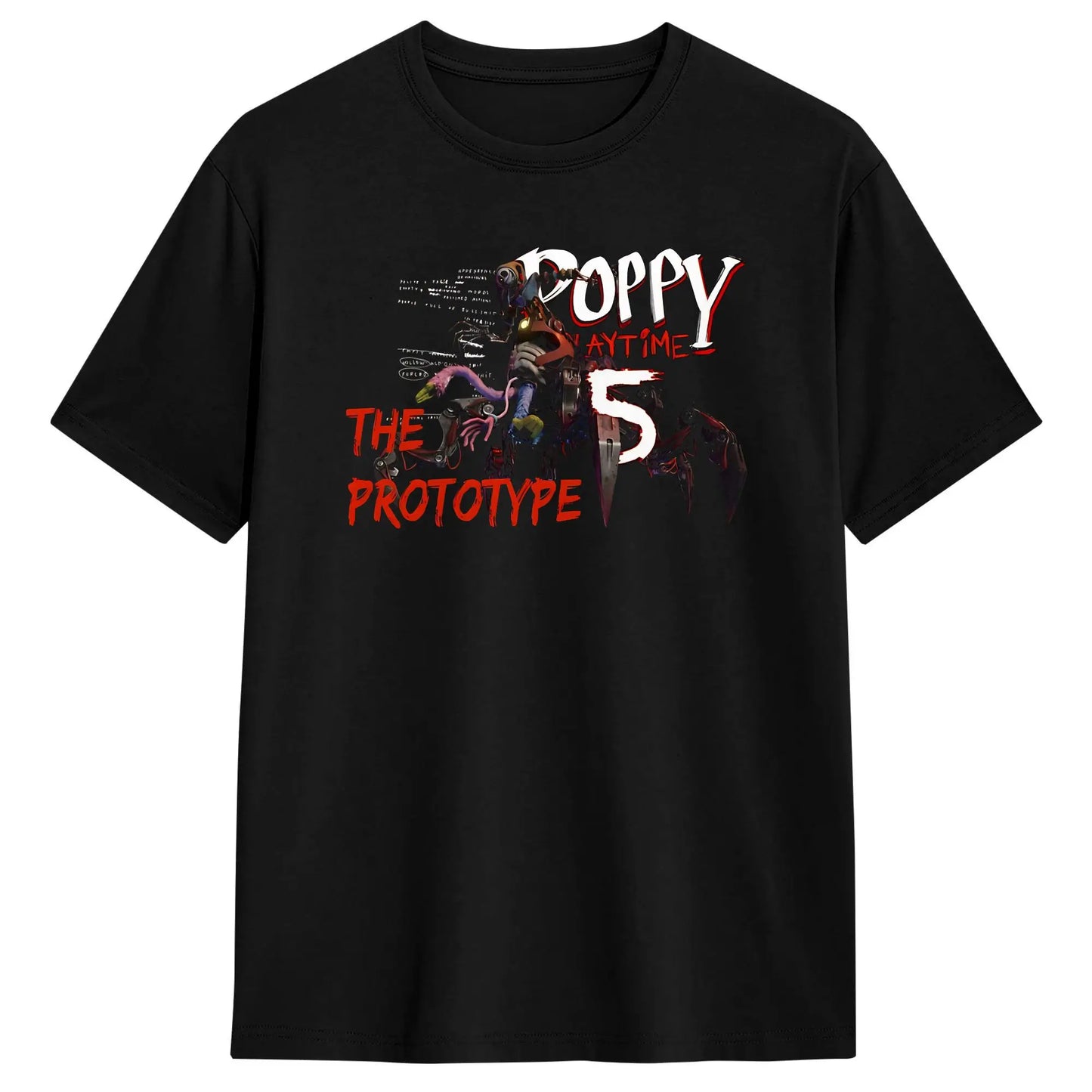 Poppy Playtime Chapter 5 Prototype TShirt Tops Adult Teen T-shirt Gamer Clothes
